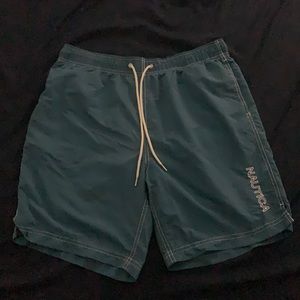 Turquoise Nautica Swim Trunks